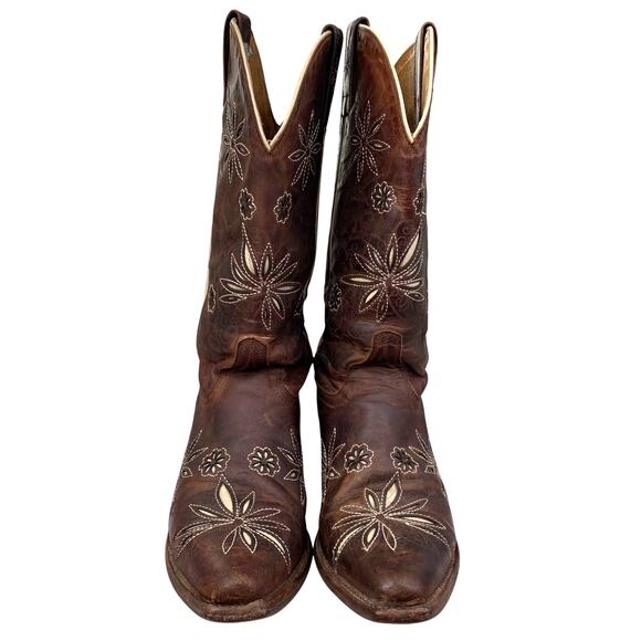 Shyanne Women’s Daisy Mae Brown leather Cowgirl Boot Size US 6.5 B - Picture 7 of 11